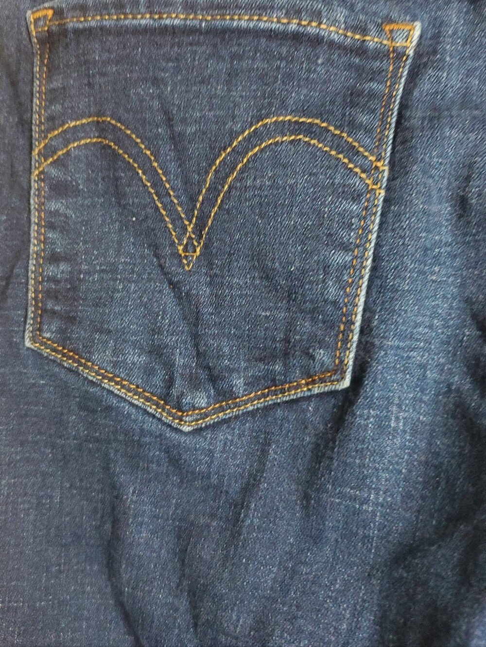 Levi's Dark Blue Straight-Leg Women's Jeans - Picture 4 of 7